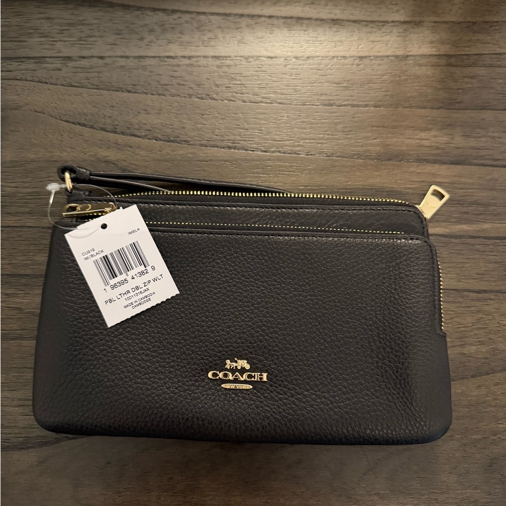BRAND NEW! Coach Double Zip Wristlet